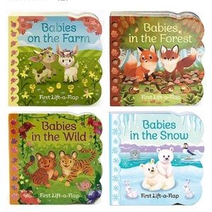 NWOT Lift a Flap Book 4-Pack: Animal Babies